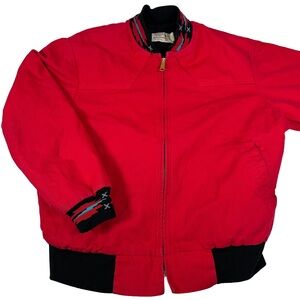 Vintage Saddle King Western red‎ coat punchy southwestern turquoise cowgirl